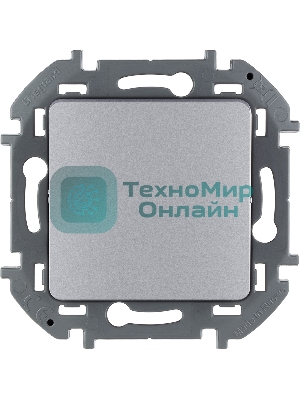 Выключатель 1-клавишный 10AX 250 В алюминий