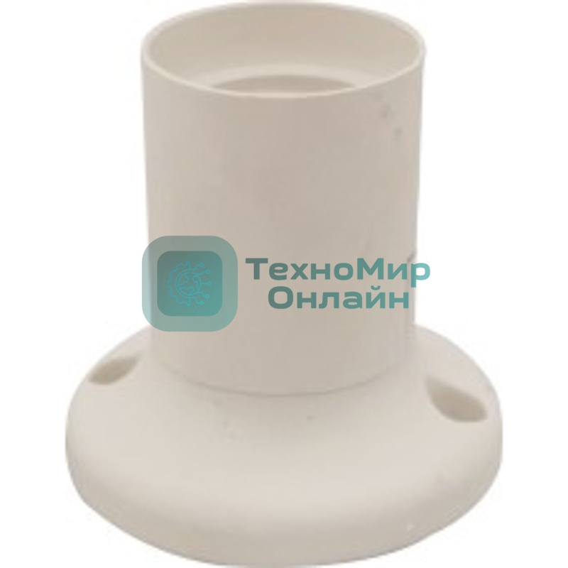 Патрон Rexant пластиковый настенный Е27 прямой, белый