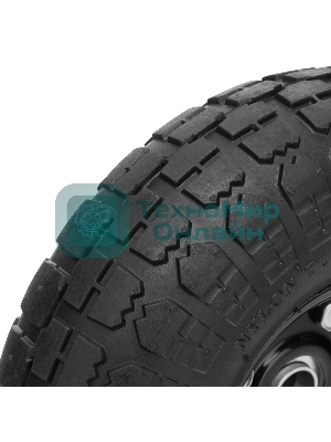 Колесо Palisad пневм. 4.10/3.50–4 с несим.ступ. d260 мм. подш. внут.диам. 20мм. длина оси - 5