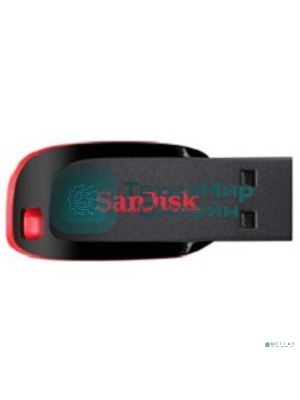 Флешка USB Sandisk CZ50 Cruzer Blade (SDCZ50-032G-B35), 32Gb, USB 2.0, R/W 15/4, черный/красный