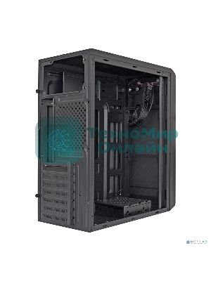 Компьютерный корпус Miditower ExeGate XP-332 Black, ATX, (XP350, Black,120мм), 2*USB, Audio