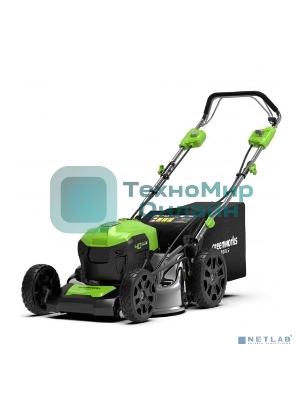 Газонокосилка аккумуляторная GreenWorks GD40LM46SP 40В, 46см, самоходная (c аккумуляторной батареей 4АЧ и зарядным устройством) (2506807UB)