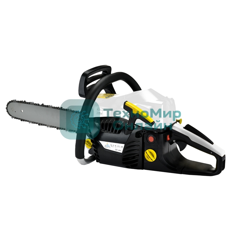 Пила цепная бензиновая Kranz KR-5245, шина 45 см, 3,5 л.с, шаг 0,325, 72 звена