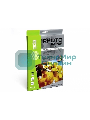 Фотобумага Cactus CS-MA4140100 A4/140г/м2/100л. матовая для струйной печати