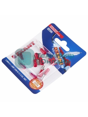 Клемма плоская Rexant, изолированная гнездо - 3.8 мм, 0.5-1.5 мм², (РПи-м 1.5-(2.8)/РПИм 1,25-250/FDD1.25-110(5)), в упак. 10 шт.