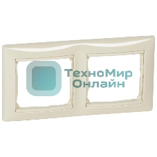 Рамка 2-м Valena горизонт. сл. кость (DIY-упак.) Legrand 695632