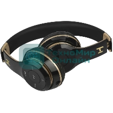 Беспроводные/проводные наушники Harper HB-213 черный/золотой, накладные, Bluetooth + проводной, до 5 ч