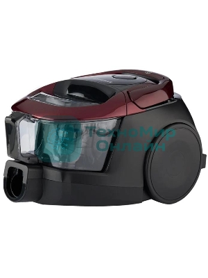 Пылесос Samsung VC18M31A0HP бордовый/черный, 380/1800 Вт, уборка сухая, пылесборник контейнер 2 л