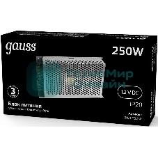 Блок питания Gauss LED STRIP PS 200-250W 12V