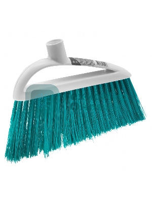 Щетка Home Palisad пластмассовая для подметания пола, премиум, 23 см, без черенка, бирюз. щетина