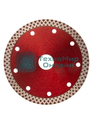 Диск алмазный отрезной Matrix сплошной, 125 х 22,2 мм, сухое/мокрое резание