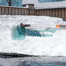 Щетка-сметка для снега со скребком телескопическая 730-1000 мм Stels