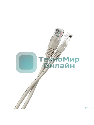 Коммутационный шнур Патч-корд литой Aopen/Qust ANP511 3M UTP cat.5е 3м серый