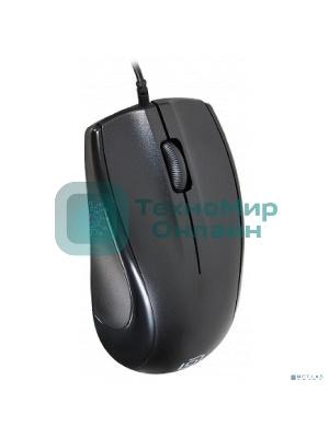 Мышь проводная Oklick 185M черный, 1200 dpi, USB, кнопки - 3