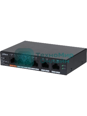 Коммутатор Dahua DH-CS4006-4GT-60 (L2) 4x1 Гбит/с 2xКомбо(1000BASE-T/SFP) 60W управляемый
