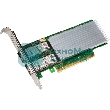 Сетевая карта Intel E810-CQDA2, 2xQSFP28 ports, 100GbE, PCI-E x16 gen3/gen4, iWARP/RoCEv2, IEEE 1588 PTP, ADQ, iSCSI, NFS, VMDq. PCI-SIG* SR-IOV Capable