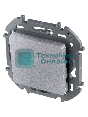 Выключатель 1-клавишный 10AX 250 В алюминий