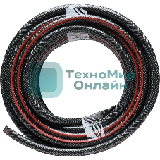 Шланг поливочный ПВХ усиленный премиум пищевой трехслойн. армир. 1/2 25м черный/красный Вихрь 73/7/2/10