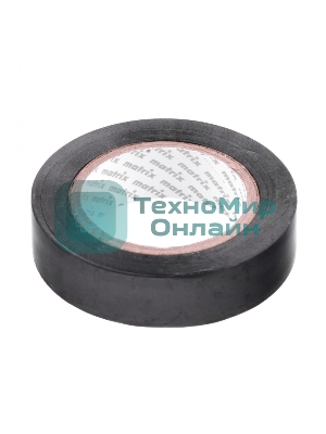 Изолента ПВХ Matrix, 15 мм х 10 м, черная, 150 мкм