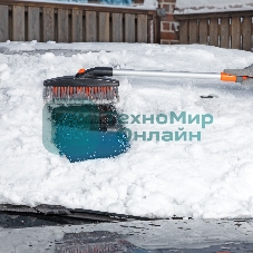 Щетка-сметка для снега со скребком телескопическая 730-1000 мм Stels