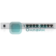 Коммутатор Zyxel GS1008HP Switch PoE +, 8xGE PoE +, tabletop, metal, silent, budget PoE 60 W