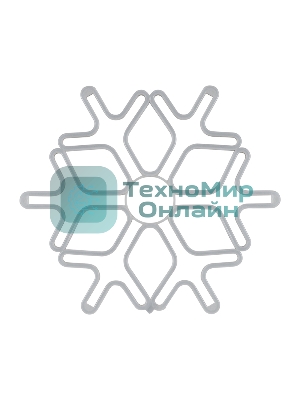 Фигура Neon-night Снежинка из гибкого неона, 60х60 см, цвет свечения синий