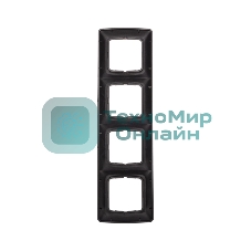 Рамка Kranz 4-я DEA горизонтальная черный Металлик