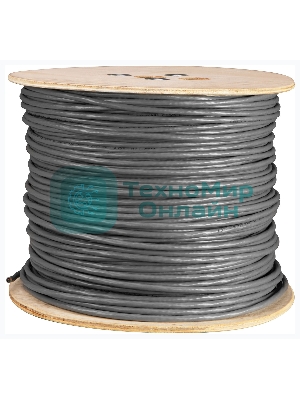 Кабель сетевой Buro FTP 4 пары cat5E solid 0.50мм Cu 305м серый