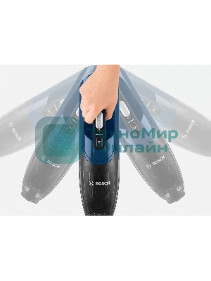 Пылесос вертикальный Bosch BCHF 2MX20 синий, питание от аккумулятора, 150 Вт, уборка сухая, пылесборник 0.4 л
