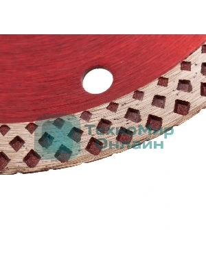 Диск алмазный отрезной Matrix сплошной, 125 х 22,2 мм, сухое/мокрое резание