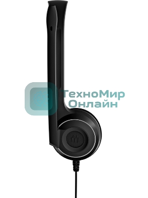 Гарнитура EPOS PC 8 чёрный, проводная, USB, подвижный микрофон, выключение микрофона