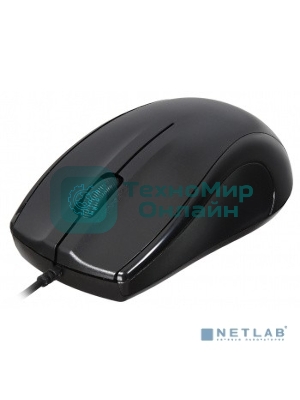 Мышь проводная Oklick 185M черный, 1200 dpi, USB, кнопки - 3