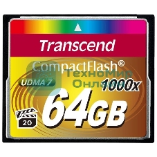 Флеш карта CF 64Gb Transcend TS64GCF1000 (1000X) 