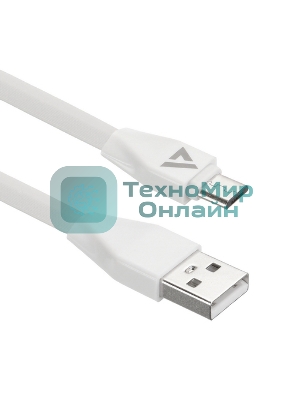 Кабель USB ACD-Life MicroUSB - USB-A TPE, 1м, белый