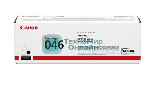 Картридж лазерный Canon 046Bk черный для i-SENSYS MF732/734/735, LBP653/654 2200 стр.