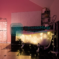 Гирлянда светодиодная Neon-night универсальная 100 LED теплый белый 10 метров, прозрачный ПВХ, с контроллером