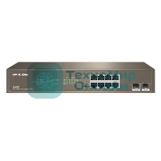 Коммутатор управляемый IP-COM G3310F, настенный, 1000 Мбит/сек, 8 port, SFPx2