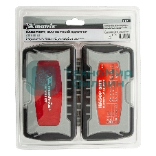 Набор бит Matrix магнитный адаптер crv в плат.боксе 64шт