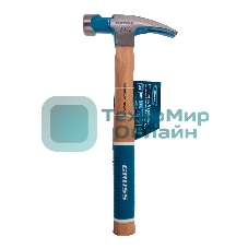 Молоток-гвоздодер Gross AMERICAN HICKORY 560 г, угол 75, магнит, обрезиненная рукоятка