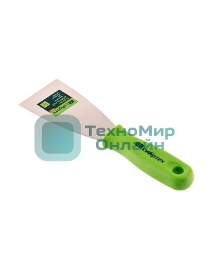 Шпательная лопатка из нержавеющей стали Сибртех, 60 мм, пластмассовая ручка