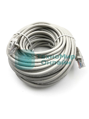 Патч-корд Buro UTP-5E-15M-G-LSZH UTP серый cat.5e RJ-45 (m)-RJ-45 (m) 15м