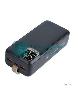 Портативный аккумулятор Perfeo Powerbank Atomic Age 30000 mAh/LED дисплей/PD + QC 3.0/Type-C/2 USB/Выход: 5A, max 22.5Wчерный (PF_E1478)