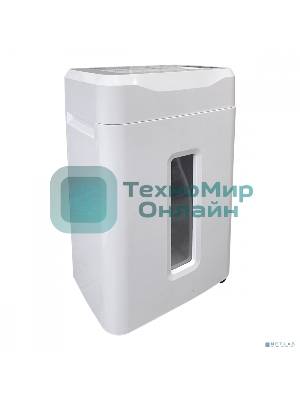 Шредер Office Kit S215N 3,9x38 белый (секр.P-4) фрагменты 22лист. 35лтр. скрепки скобы пл.карты CD