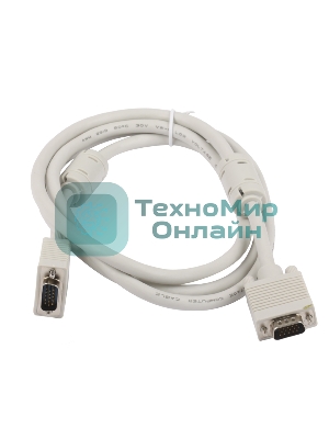 Кабель Gembird/Cablexpert VGA Premium,15M/15M,1.8м, тройной экран, феррит.кольца, пакет