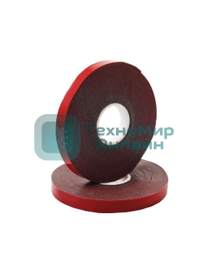 Двухсторонний скотч Rexant, серый, на HBA акриловой основе, 6 мм, ролик 5 м