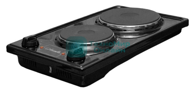 Плита настольная электрическая Лысьва ЭПБ 22 нержавеющая сталь/рябчик (настольная)