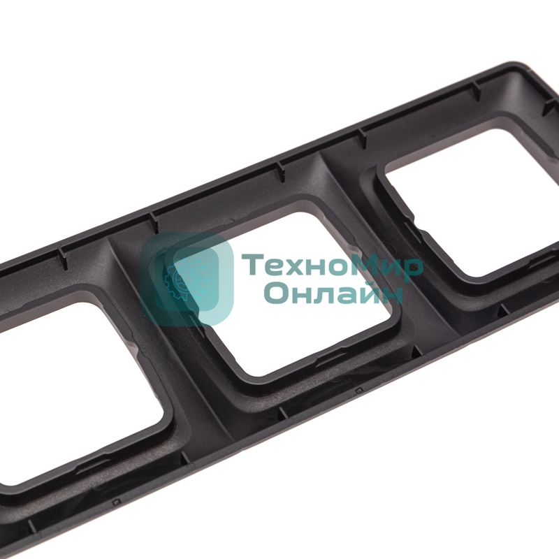 Рамка Kranz 4-я DEA горизонтальная черный Металлик