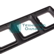 Рамка Kranz 4-я DEA горизонтальная черный Металлик