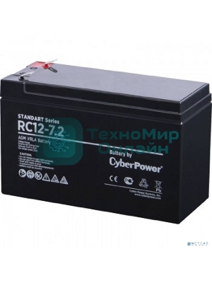 Батарея для ИБП SS CyberPower Standart series RС 12-7.2/12V 7.2 Ah