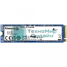 Накопитель SSD Kingston NV3, 4000Gb, M.2 2280, PCIe 4.0 x4, NVMe, R/W 6000/5000